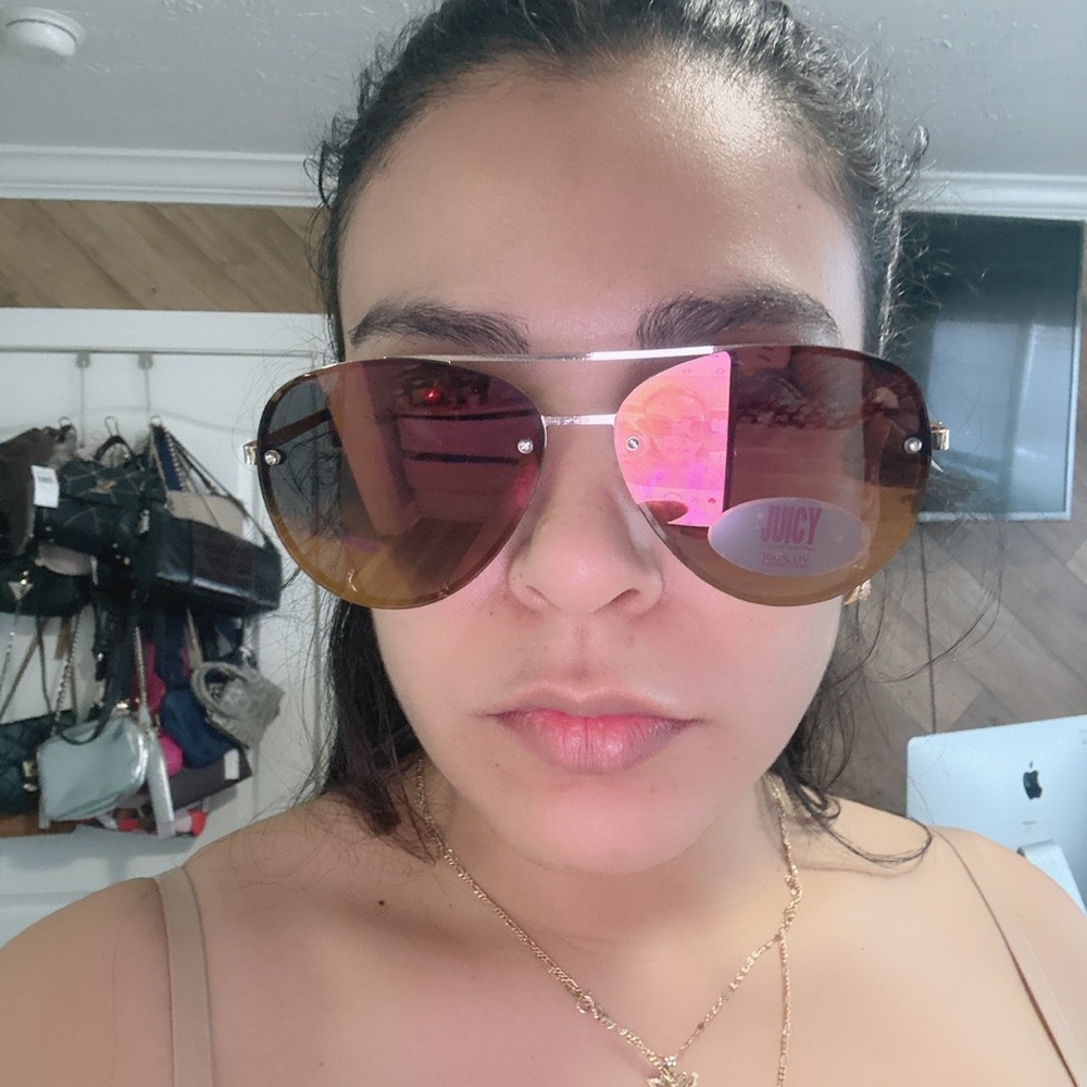 Juicy Couture Brown Aviator Sunglasses